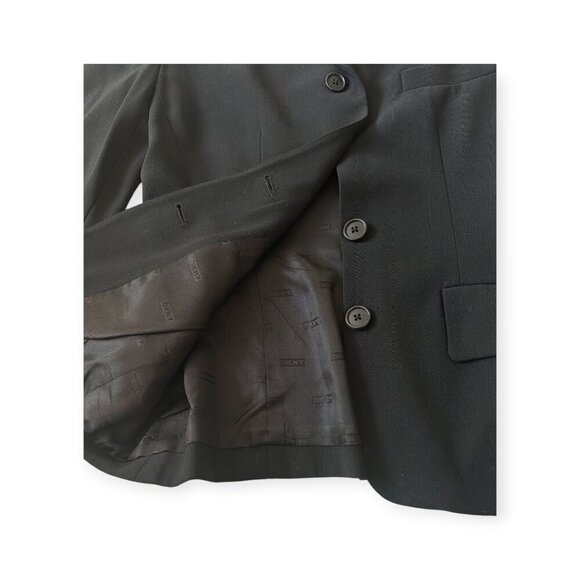 Vintage DKNY Black Wool Blazer Jacket , size 6, 90s - Picture 10 of 15